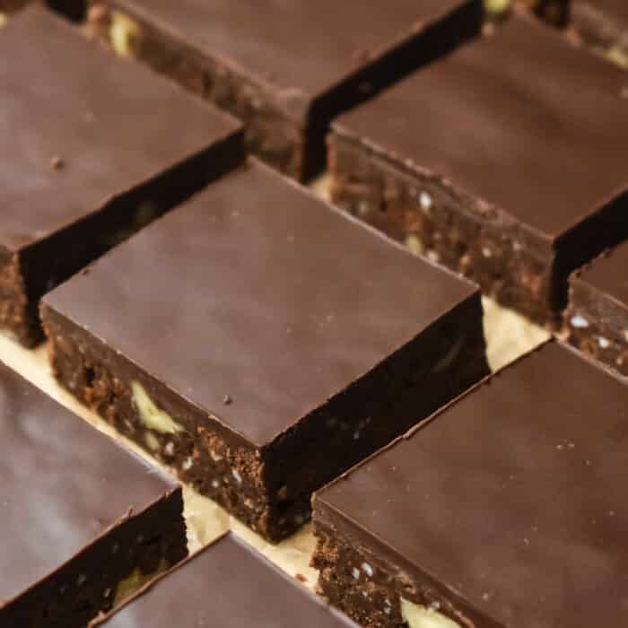 Triple Chocolate Hedgehog Slice on brown baking paper