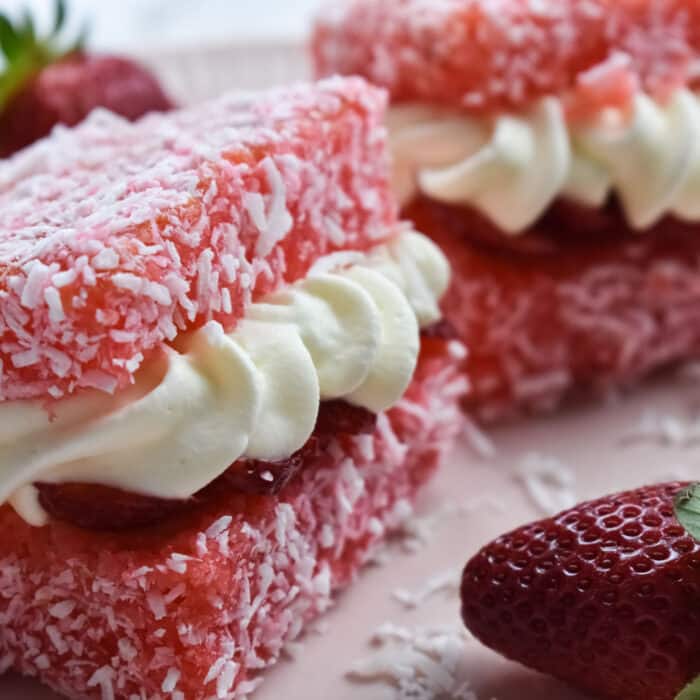 Homemade Raspberry Jelly Slice - Bake with Amy